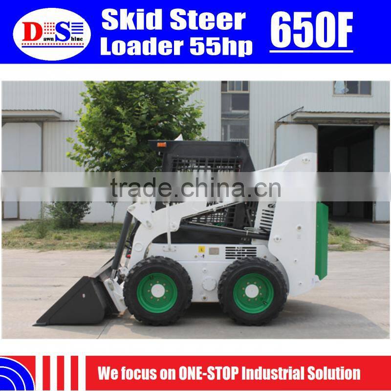 New Model WECAN 650F Diesel Engine Mini Skid Steer Loader China Brand New Skid Steer Loader