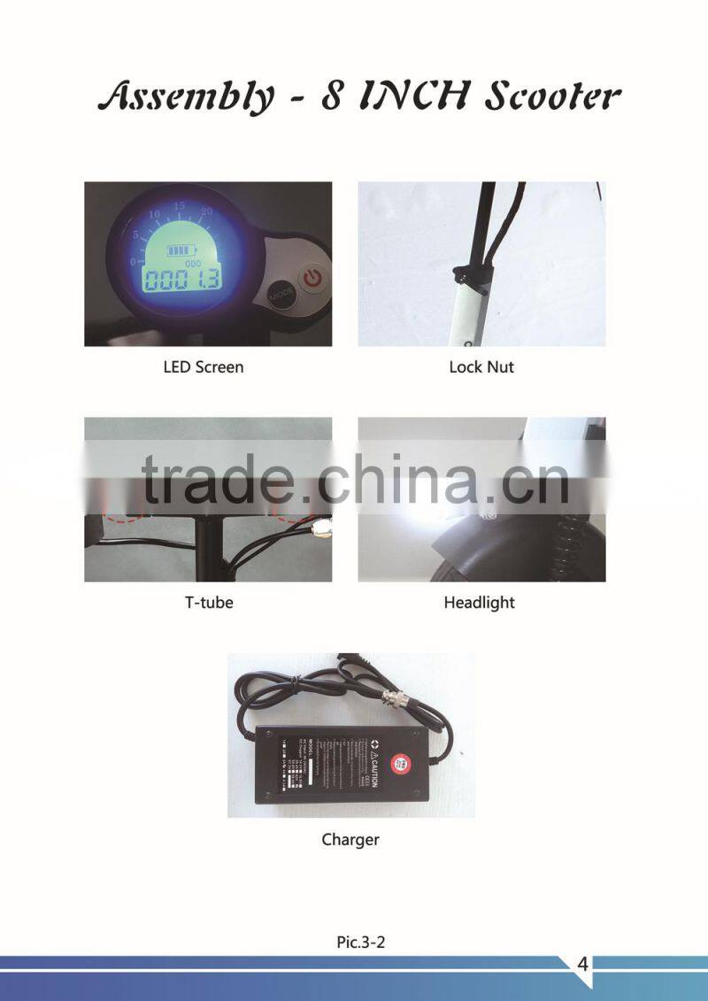 A man two rounds of electric scooters