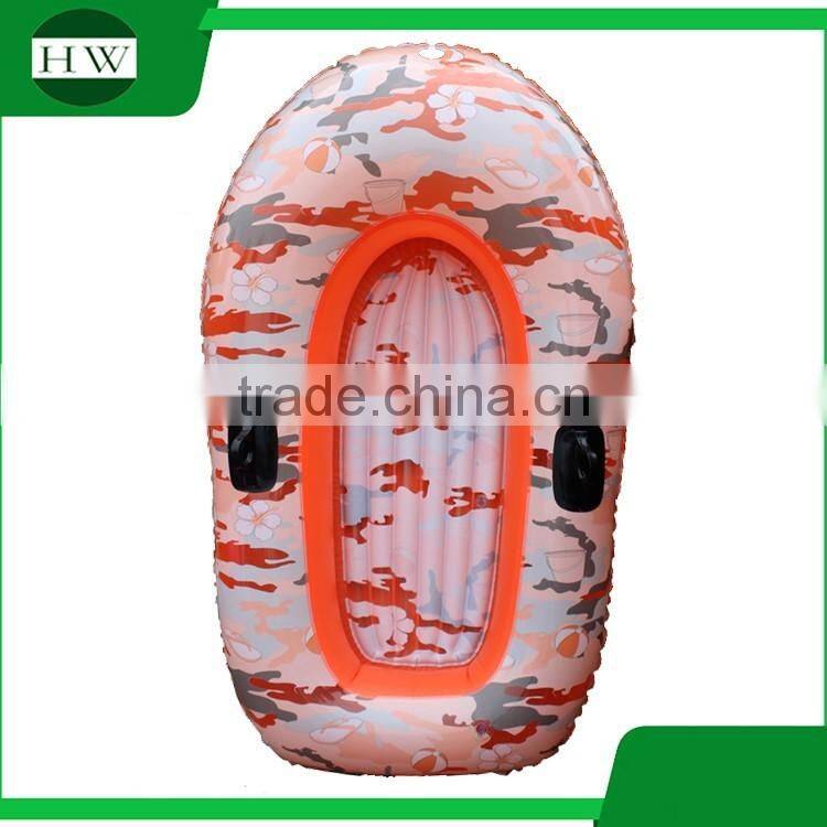 eco-friendly children kids camouflage inflatable kayak canoe boat water toy tool