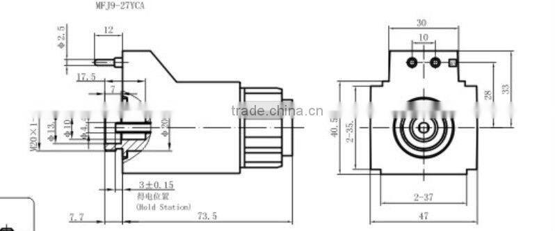 hydraulic & wet-pin type & AC solenoid coil 220v