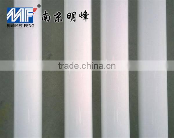 White FRP pipes with polyurethane paint