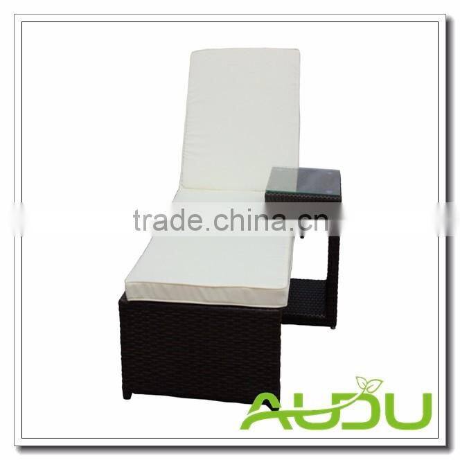 Audu Sicilia Black Rattan Sun Loungers