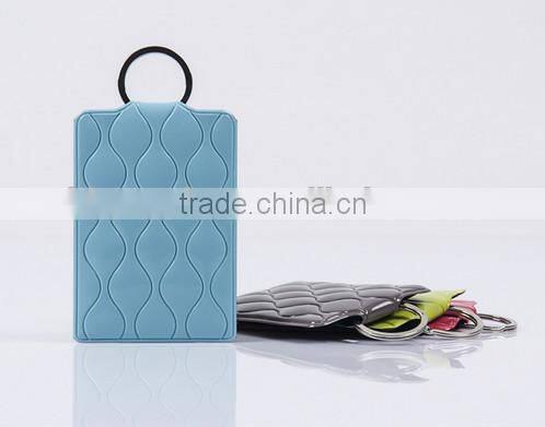 hot sale pvc card holder with key ring