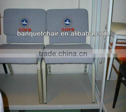 Rental cheap stackable padded church chair