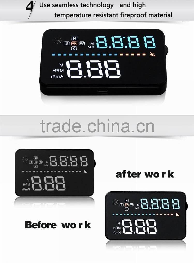 Universal Head Up Display With GPS 3.5 inch Screen HUD For Car Auto Speed Monitor For Wholesale