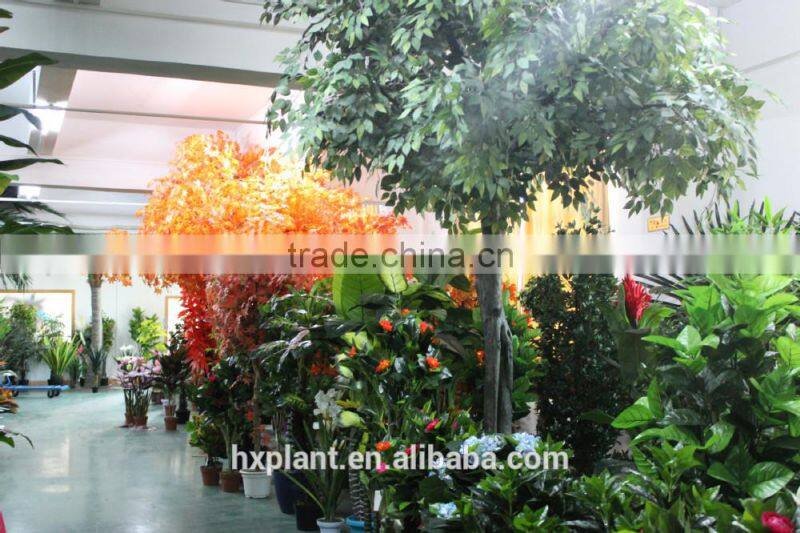 wholesale plastic artificial bamboo leaves for decoration
