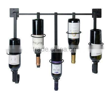 Bottle Gallery-5 Bottles Metal Wine Rack