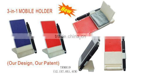 3 in 1 plastic cell phone credit card holder