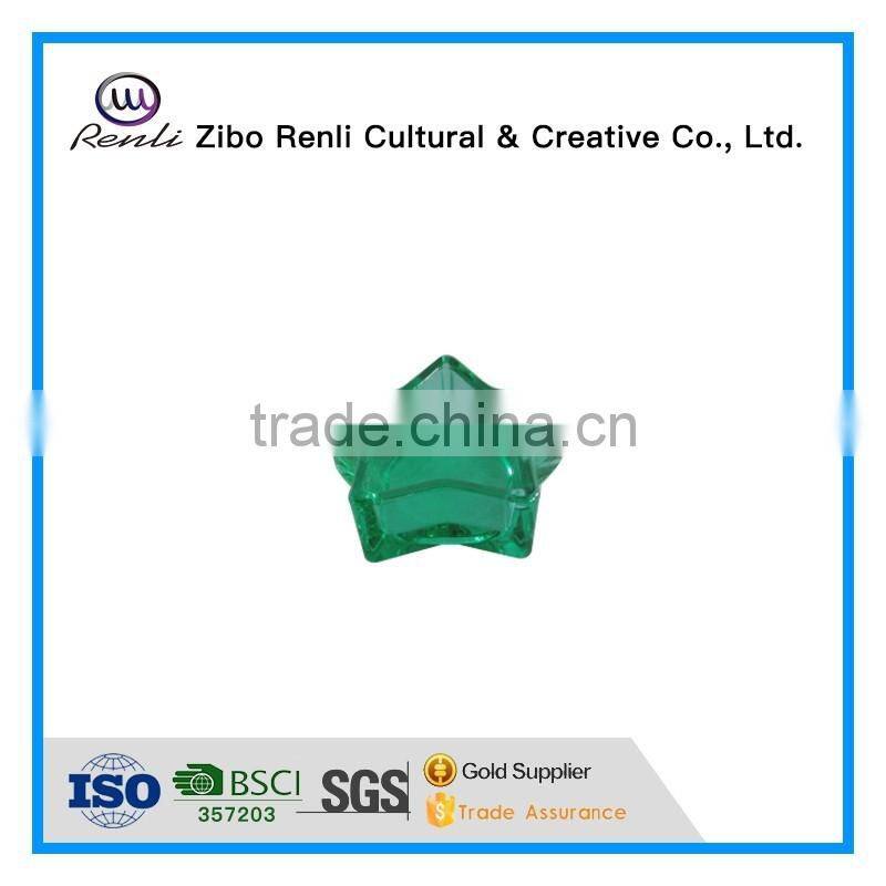 Green Antique Star Shape Tealight Glass Candle Holder for Festival