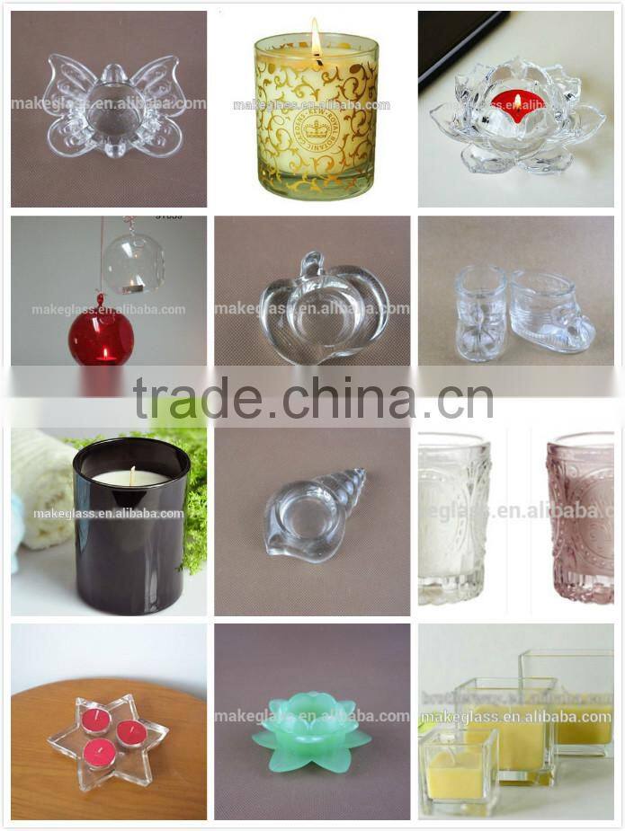 glass cookie jar with printing sun flower