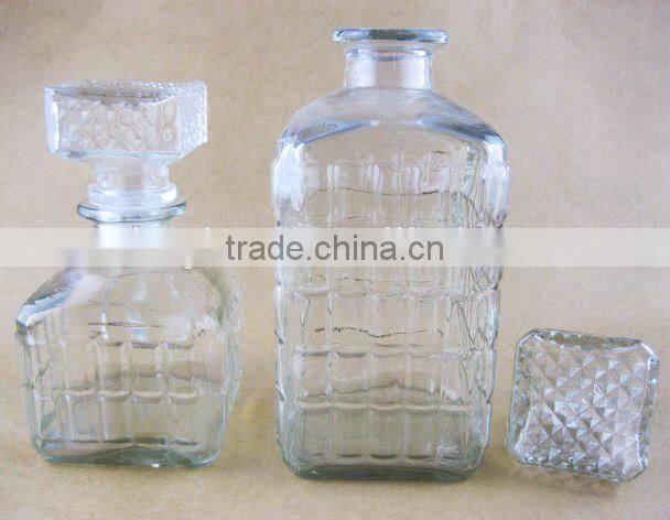 super quality glass wine bottle / glassware