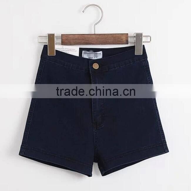 2017 summer new fashion high waist denim blue summer sexy hot short pants for girls