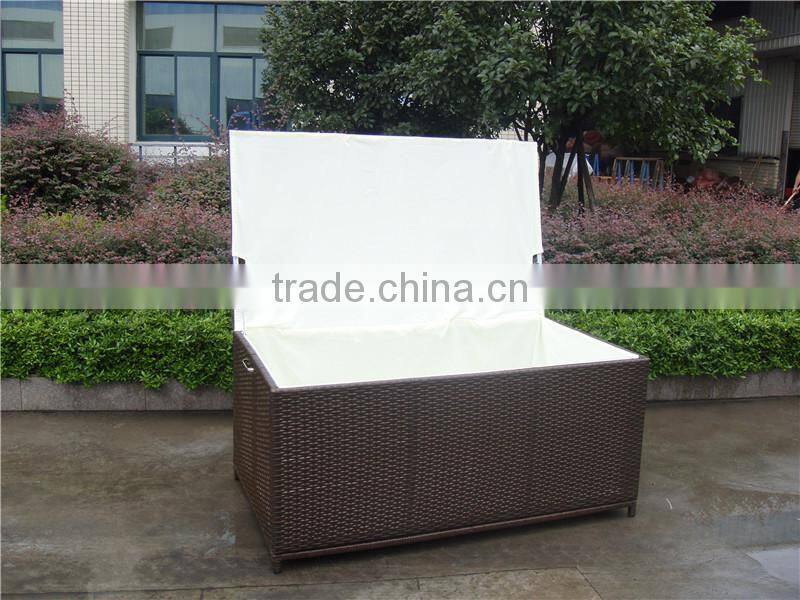 Cheap Alumi Garden PE Rattan Storage Boxs With Air Pump