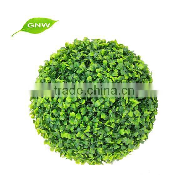 GNW BOX1011 Wholesale Plastic Plants Decorative Artificial Grass Preserved Boxwood Balls