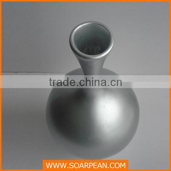 Modern Fiberglass Vase with Big Bottleneck for Jewelry Display