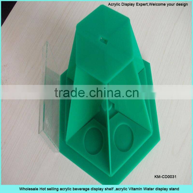 Fashion and colorful acrylic rotate table display stand