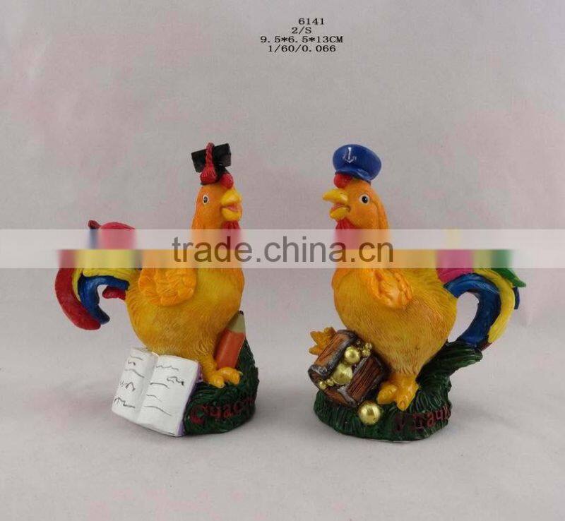 2017 Resin new year chicken ornament