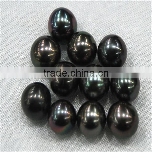 AAA 11-12mm black round tahitian loose pearls
