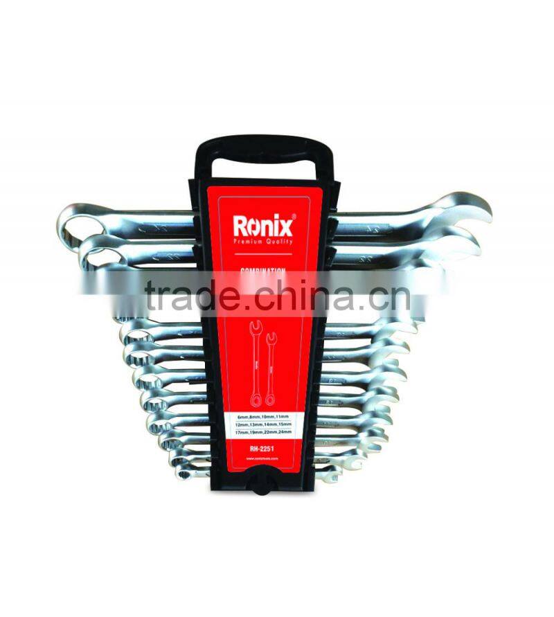 RONIX COMBINATION SPANNER RH-2250 (Sizes: 6 to 19) 8PCS RH-2251 (Sizes: 6 to 24) 12PCS
