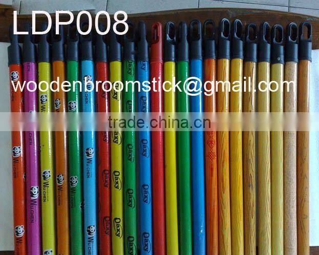 Eco-friendly wooden brush stick with PVC coated