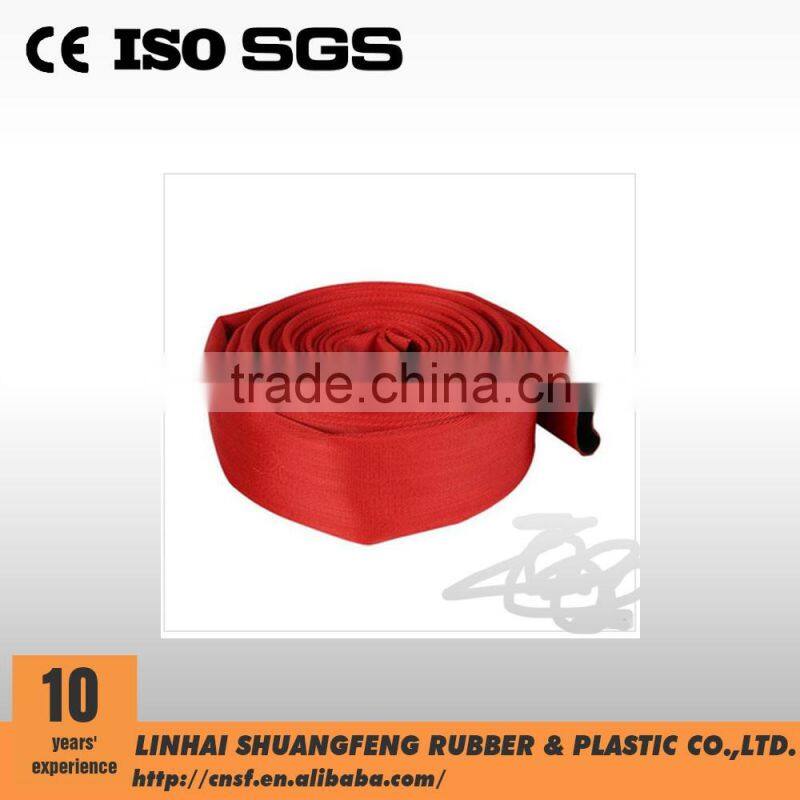 Synthetic rubber lining fire hose with double jacket/fire resistant hose made in China