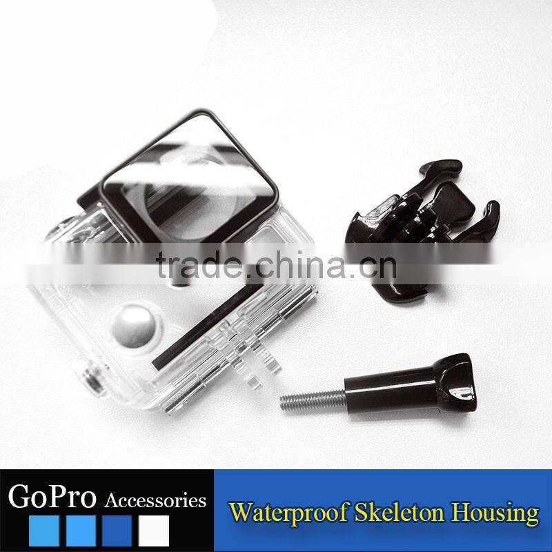 2016 New Wholesale waterproof skeleton housing for sports camera accessory