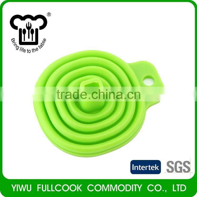 Hot sales portable utensils collapsible silicone canning funnel