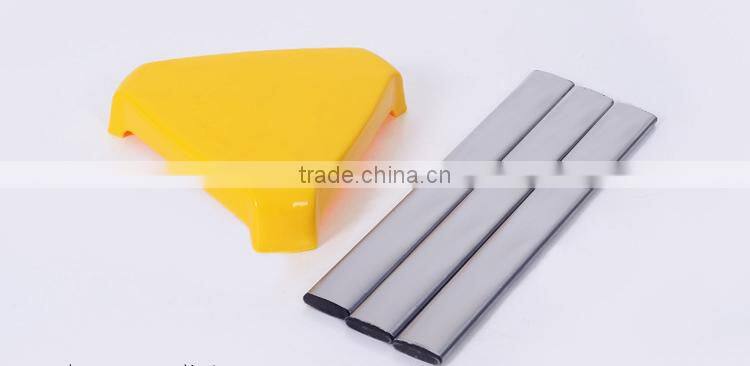 Candy-colored thick stainless steel household plastic stool