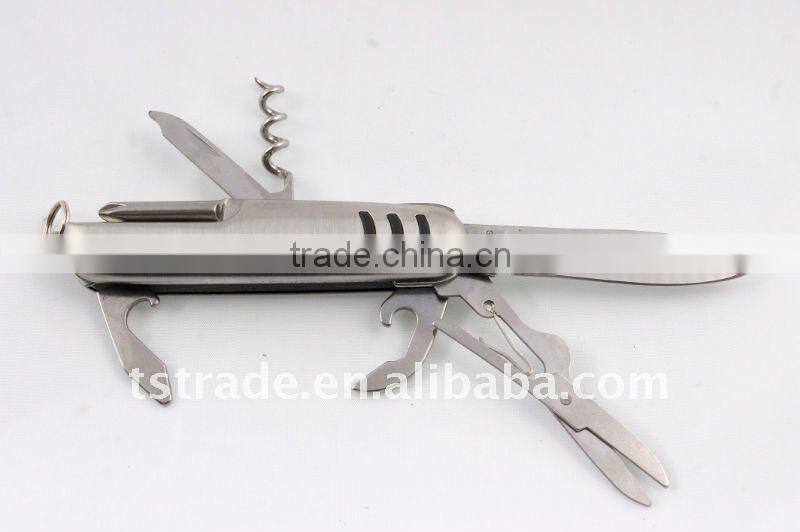 2014 Promotion mini multi function pocket LED gift tool knife K5007CG3-1