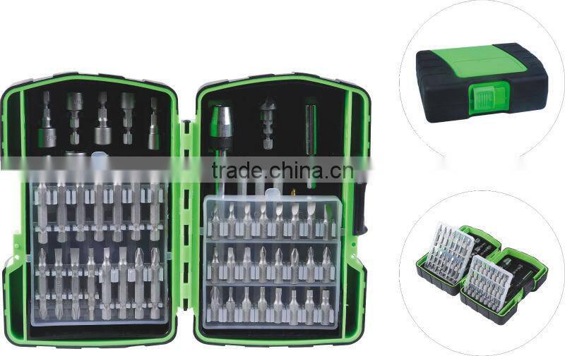 64 piece twist drill and screwdriver bit set
