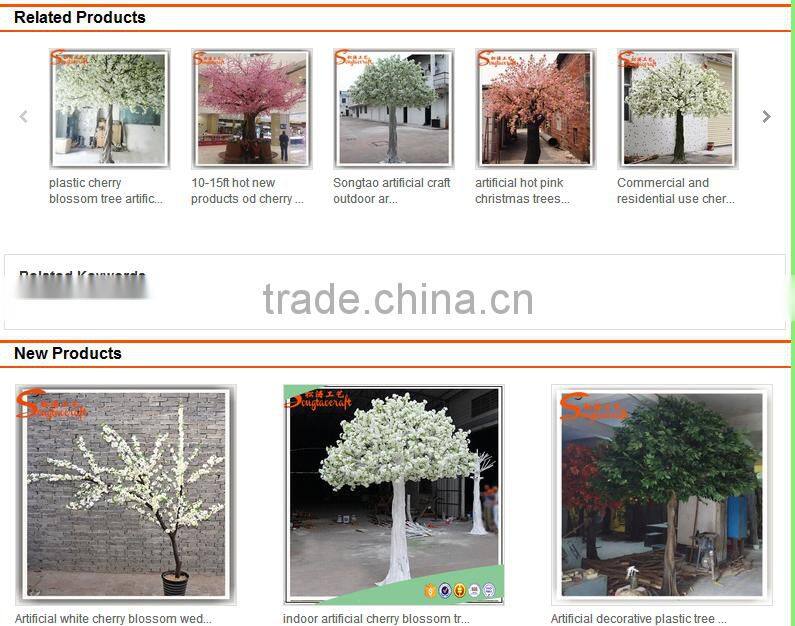 Wholesale artificial trees silk cherry blossoms and fake artificial indoor/outdoor cherry blossom tree for Wedding decoration