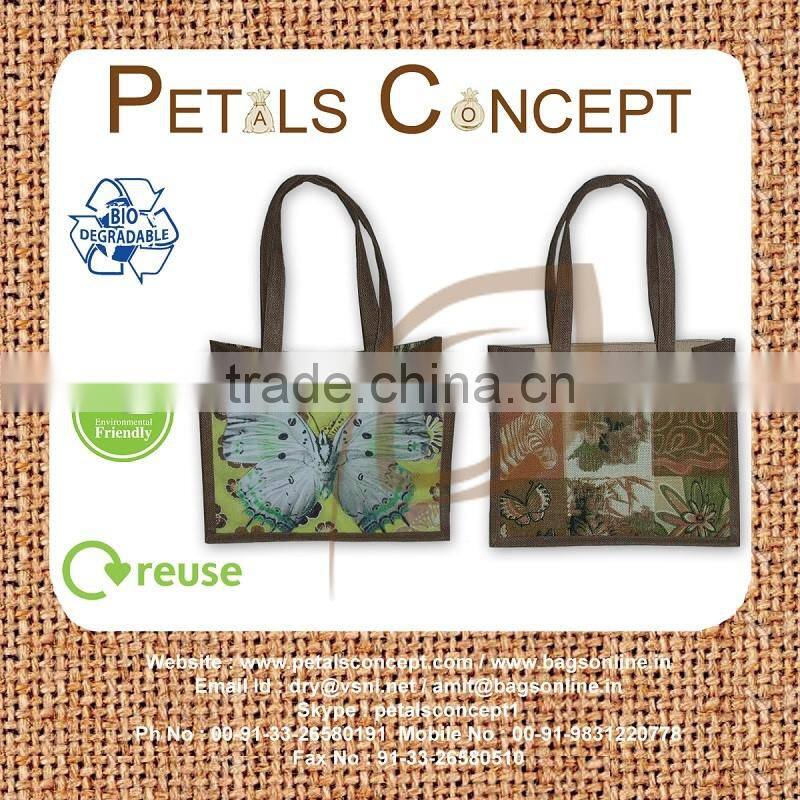 Jute bag attractive printing