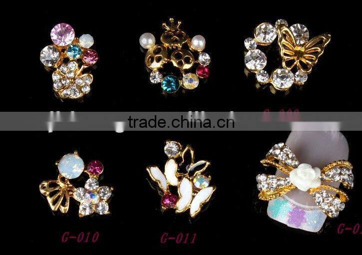 Nail art accessories/alloy diamond nail accessories/bride armor/false nails