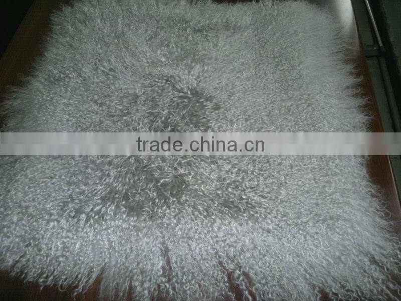 1st quality grade Mongolian lamb fur pillows
