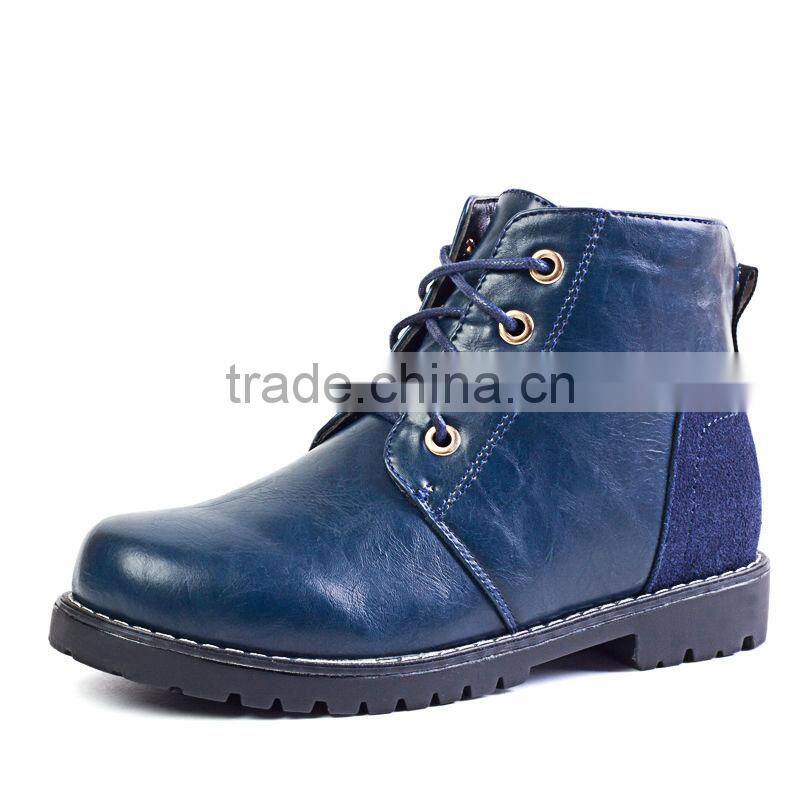 china brand high top children leather casual shoes sample for boys girls, high quality kids casual leather shoes top upper