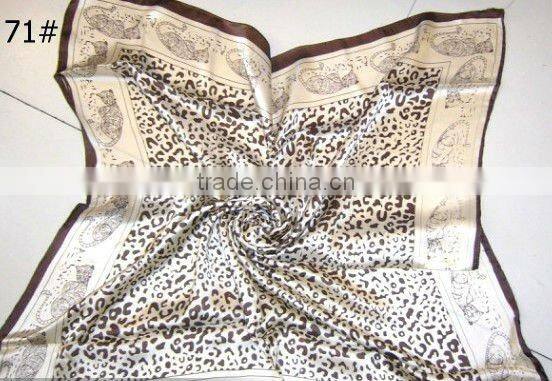 stock printed silk satin Scarf square scarves small moq