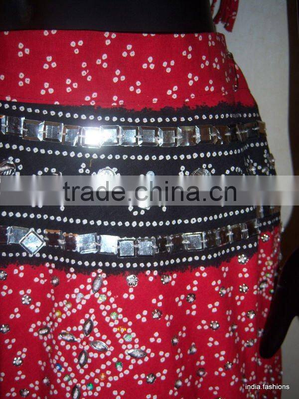 red Black cotton designer Ladies wedding wear,chaniya choli