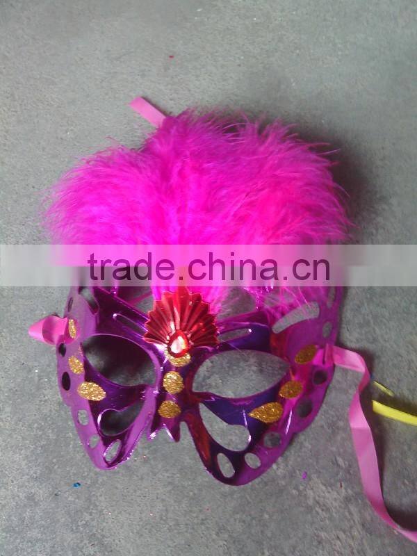 feathered venetian party mask for sale