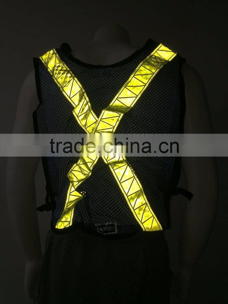 High quality vest mesh yellow safety vest for traffic