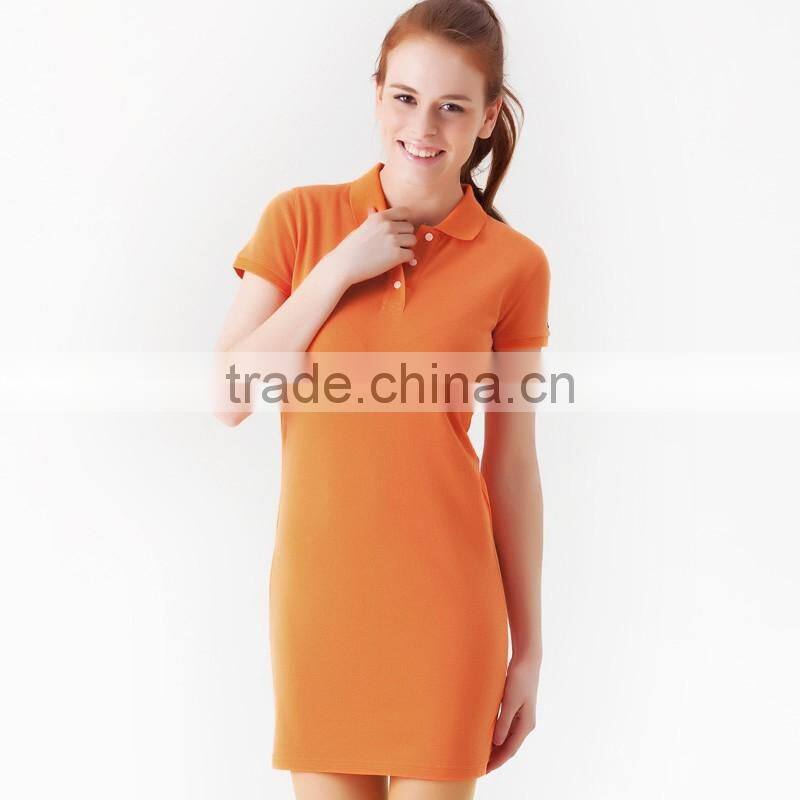 womens longline extended short sleeve cotton polo shirt design