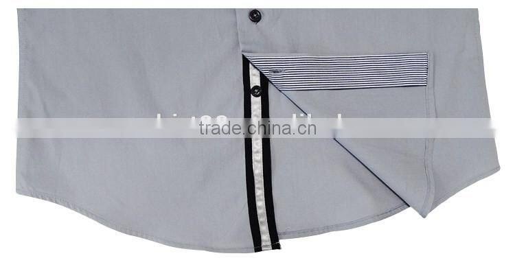 New style shirt high collar design for men fashion clothing