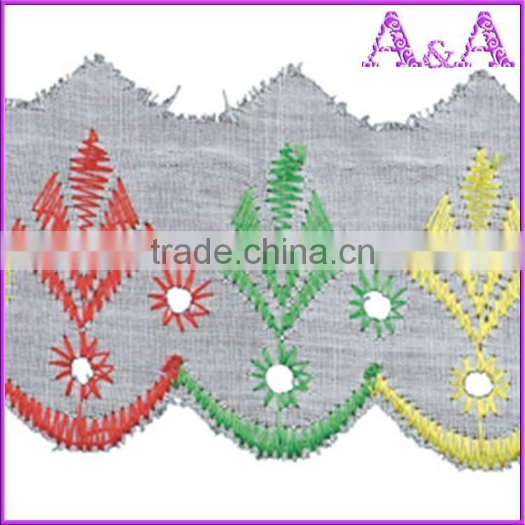china online TC lace wholesale 2.7cm white eyelet T/C lace