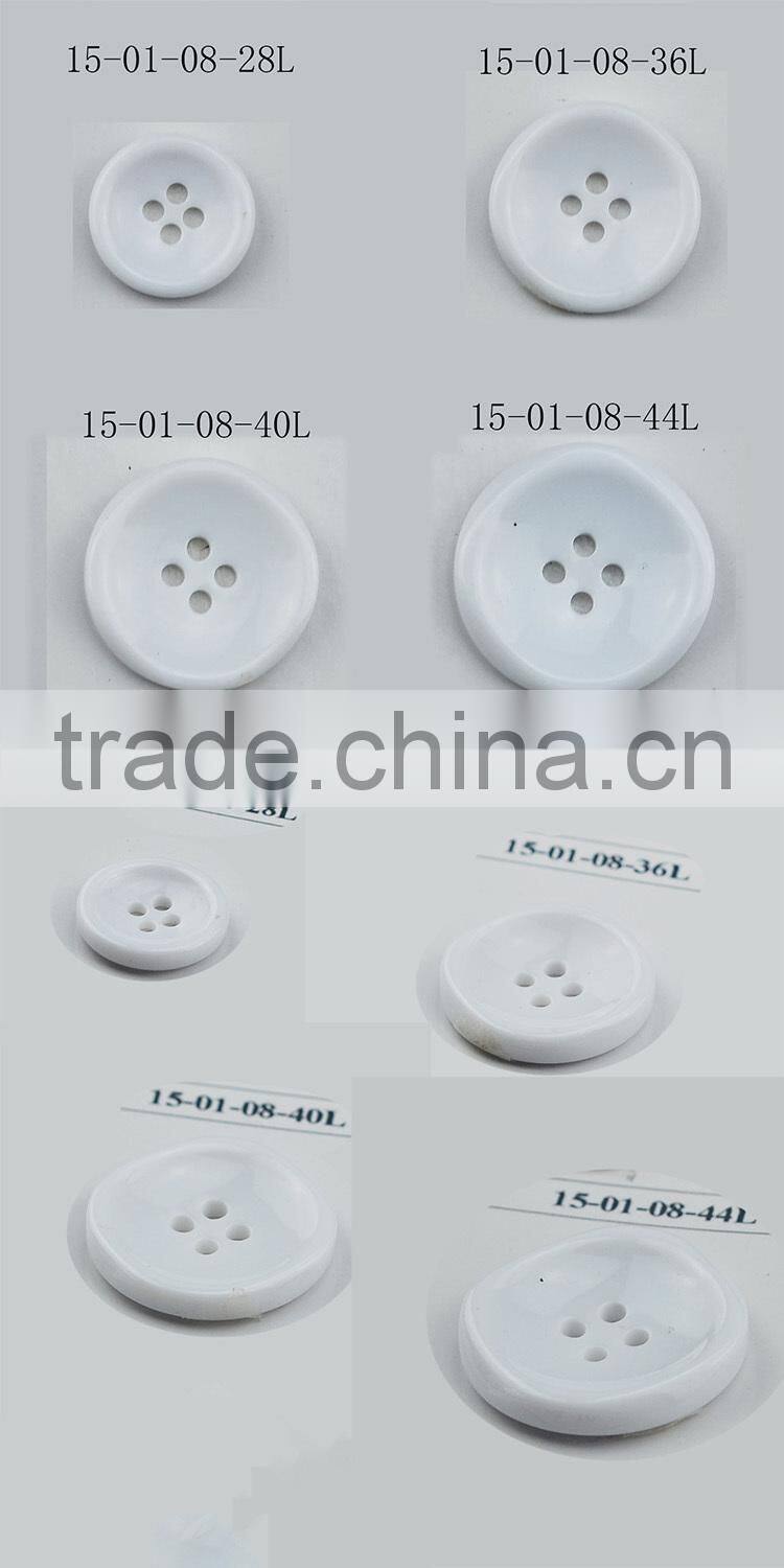 Pearl White Ladies Fur Coat Button