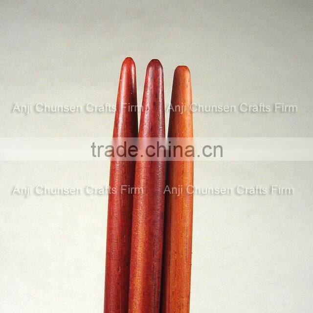 9" Deluxe Double pointed Rosewood knitting needles