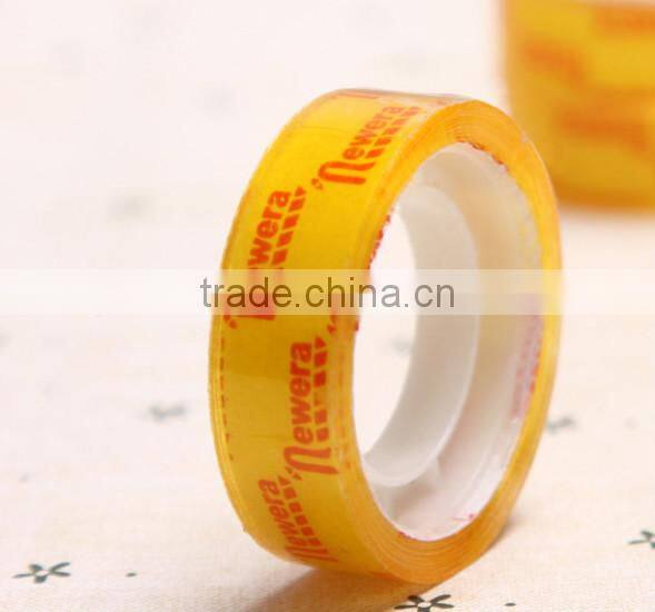 yellow color water acrylic adhesive BOPP stationery packing tape