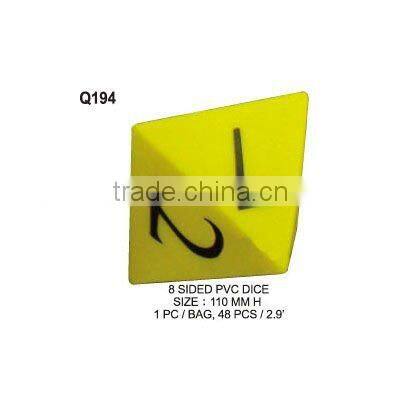(Q194) 8 SIDED PVC DICE