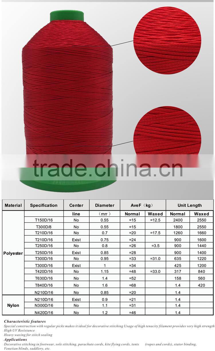 high tenacity gallop knitting thread for sewing leatherware