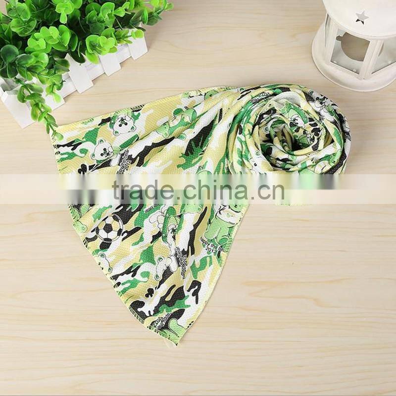 Full color hot transfer print cool ice towel luxury summer ice sport towel