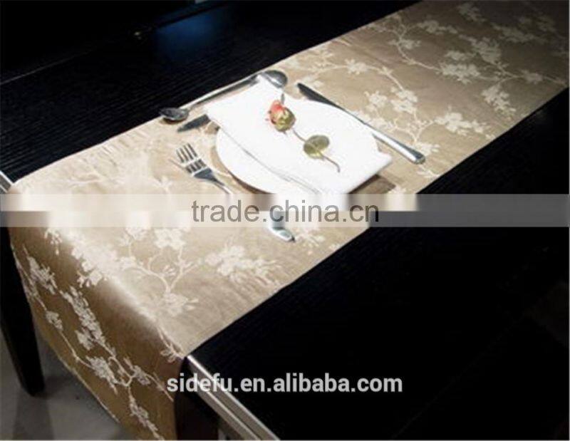 Luxury Jacquard Custom Damask Restaurant Table Runner