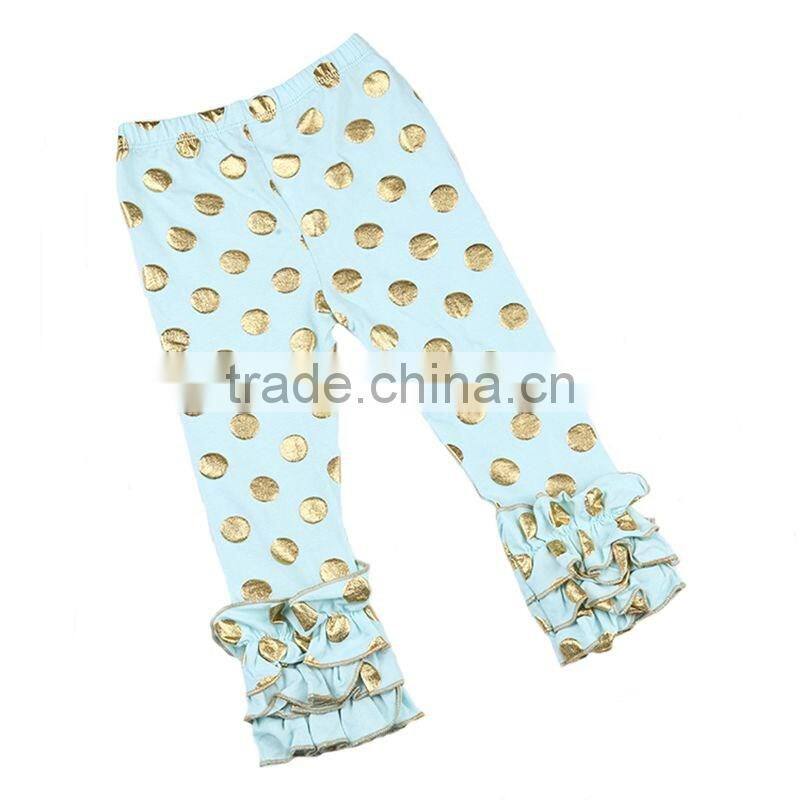 Polka dot baby pants icing leggings toddler girl pants factory price